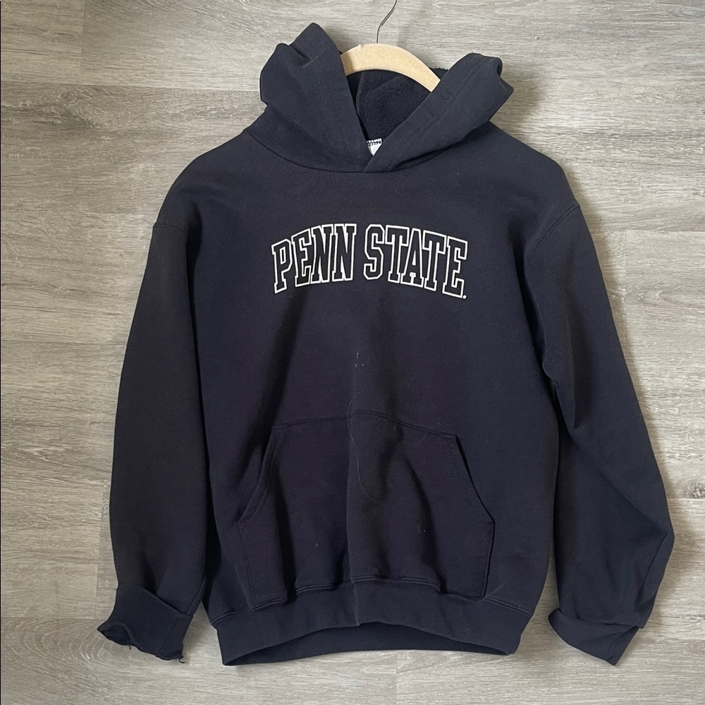 Champion Black Penn State Hoodie girls youth 10-12 size comparable to M